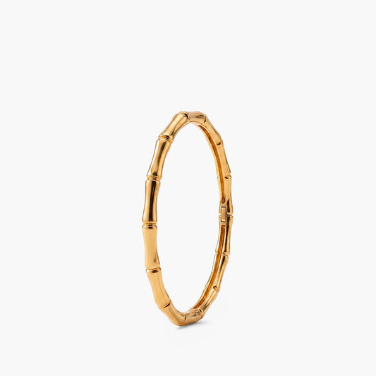 Bamboo Bracelet Bangle Clasp Gold Bangles Stainless Steel Bamboo Design Gold Bracelet